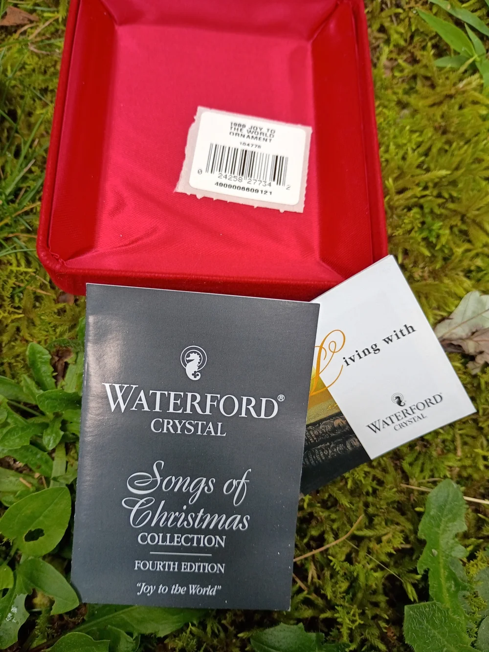 WATERFORD CRYSTAL 1999 Joy To The World Ornament with Box and Packaging